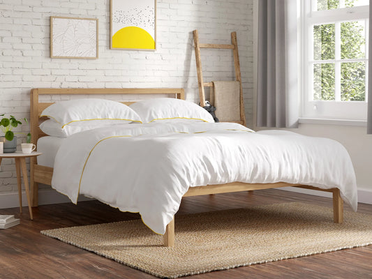 BBM Woven Fabric Bed Frame – Durable Steel Construction