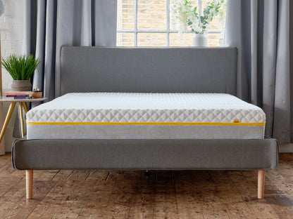 Beds Bunks Mattresses hybrid mattress in white and light grey