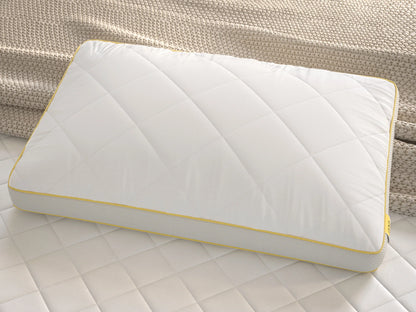 Beds Bunks Mattresses hybrid memory foam pillow for front and back sleepers – white